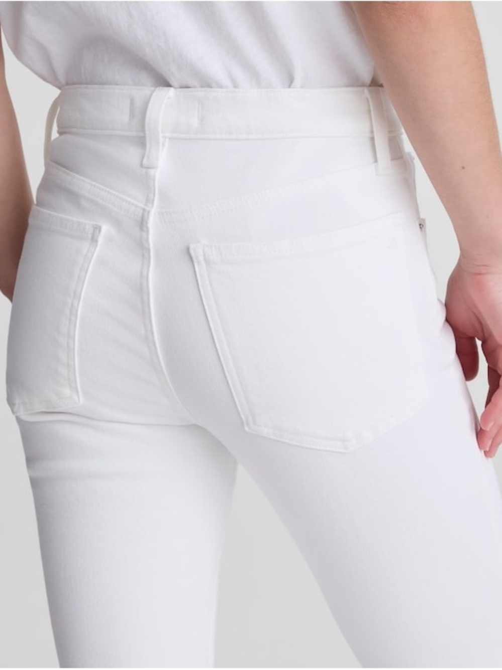 Madewell The Stretch Flare Crop Jeans in White - Size 30 - Picture 3 of 5
